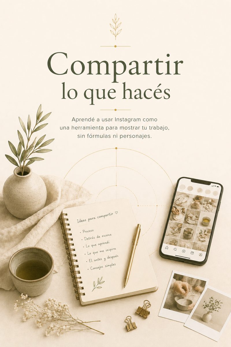 Compartir lo que hacés — aprendé a usar Instagram como herramienta para mostrar tu trabajo