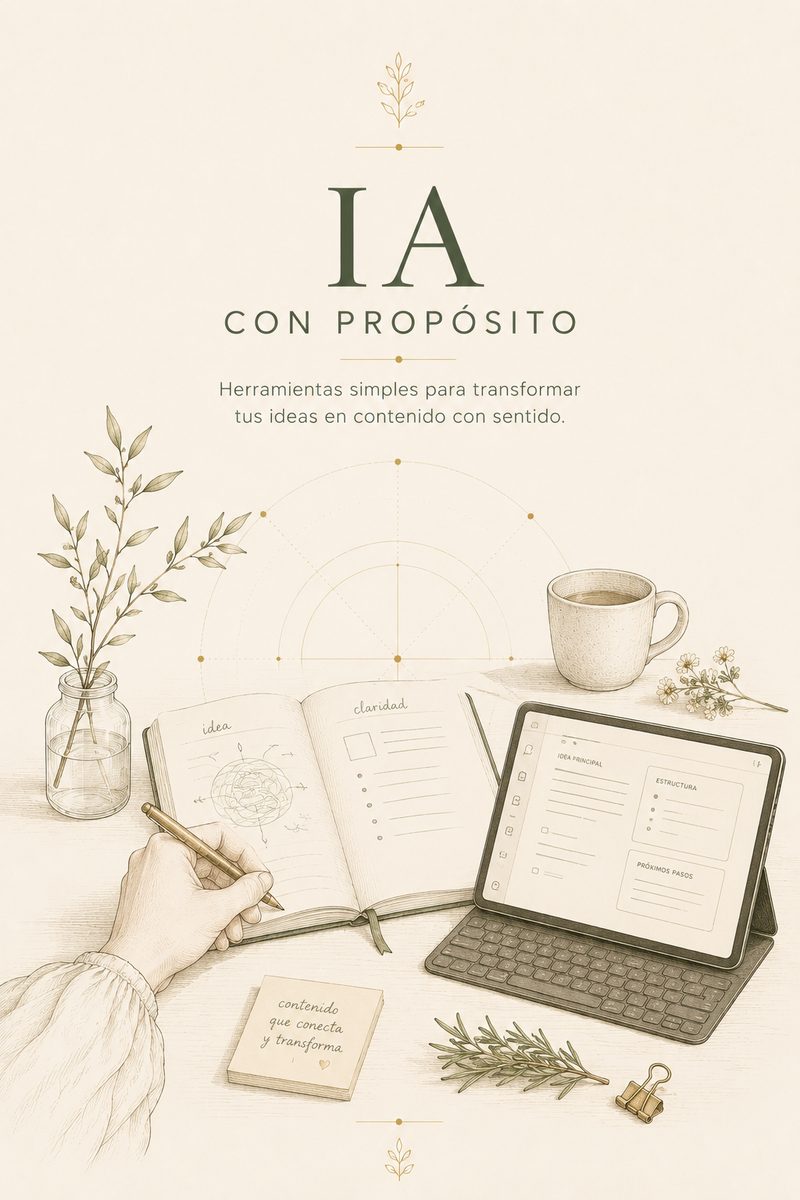 IA con propósito — herramientas simples para transformar tus ideas en contenido con sentido