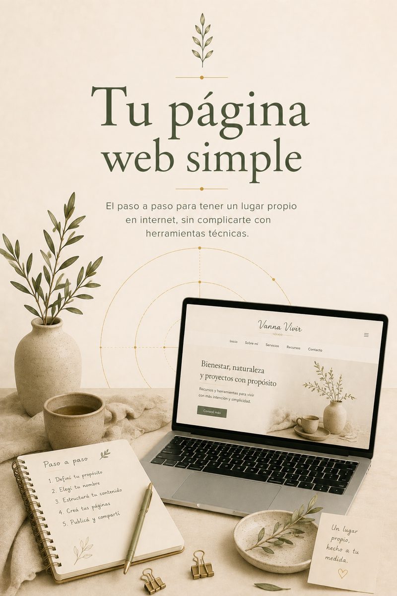 Tu página web simple — el paso a paso para tener un lugar propio en internet